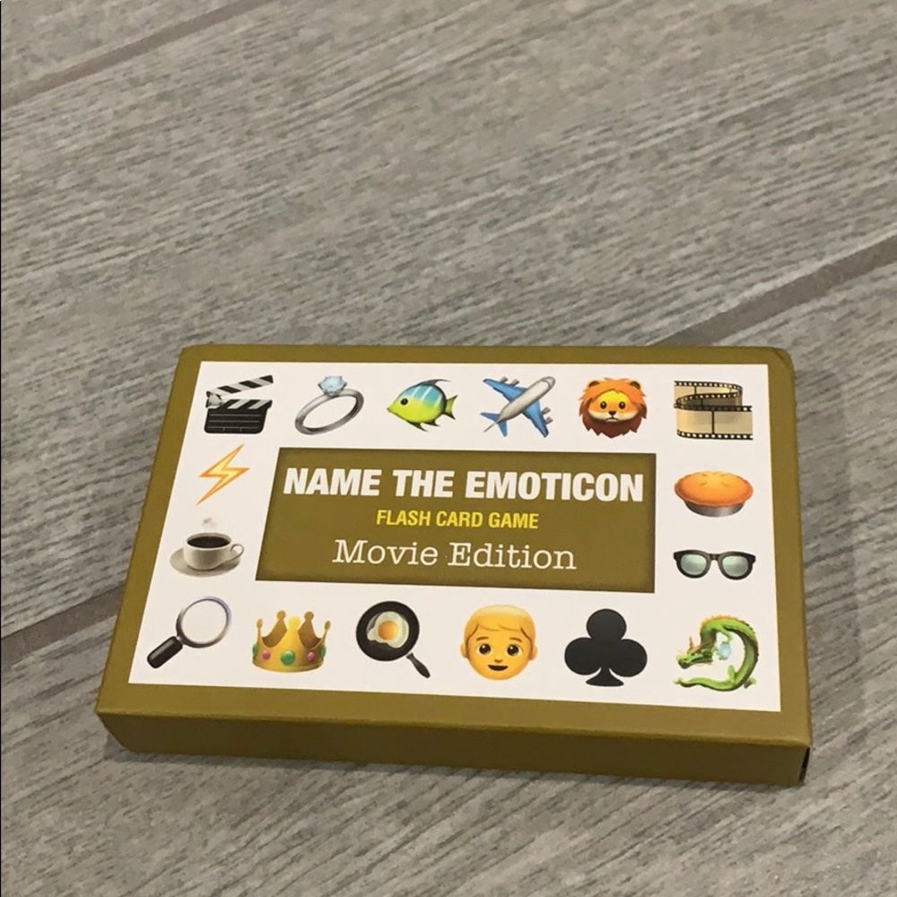 Brand New Name the Emoticon Flash Card Game